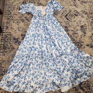 Ivy City Co NWT Blue Floral Wonderland Dress